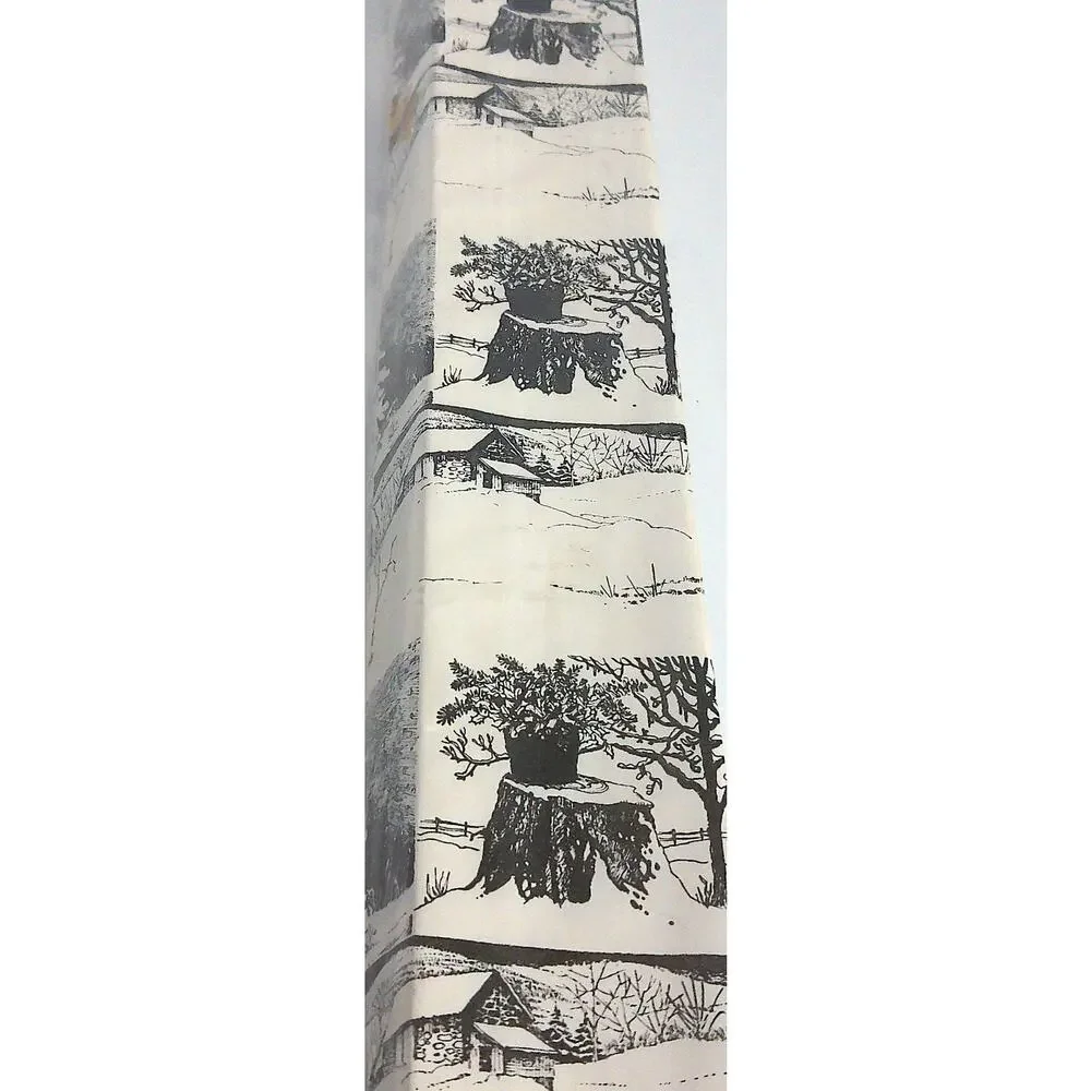 Vintage Norcross Christmas Gift Wrap With Cutter Edge New Old Stock